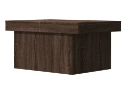 Mesa de centro madera de ingeniería marrón roble 80x55x40 cm