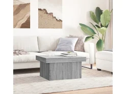 Mesa de centro madera de ingeniería gris Sonoma 100x55x40 cm