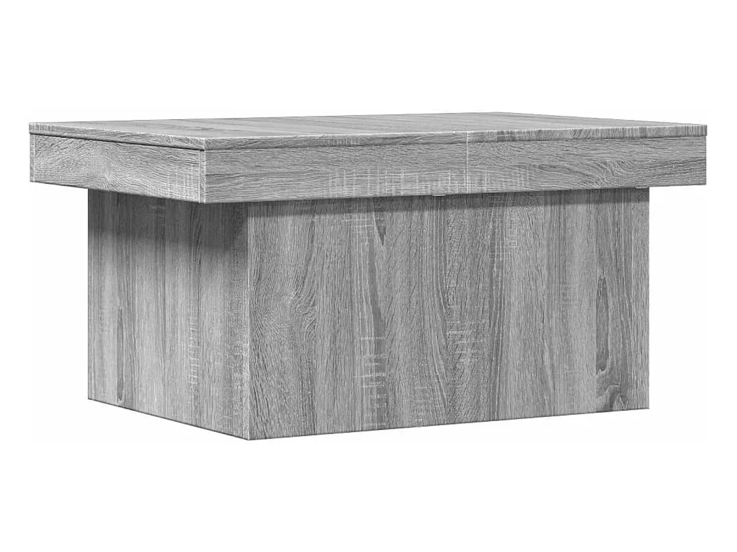 Mesa de centro madera de ingeniería gris Sonoma 100x55x40 cm