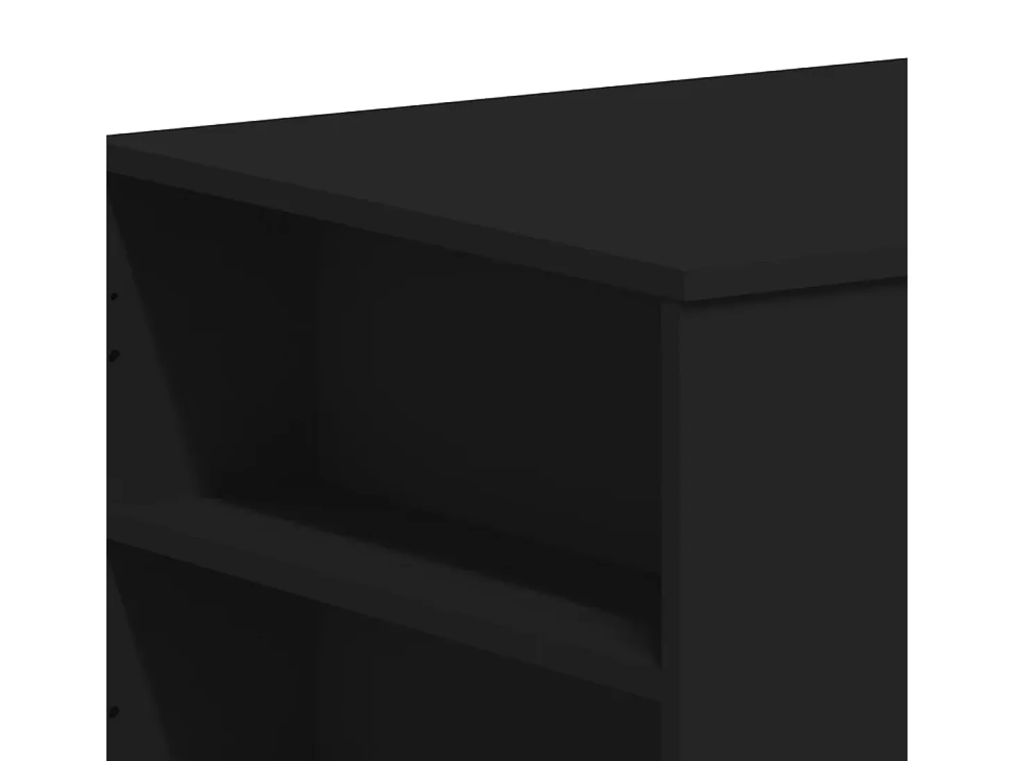 Mesa de centro madera de ingeniería negra 102x55x42 cm