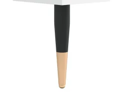 Mesa de centro madera de ingeniería blanco 60x60x30 cm