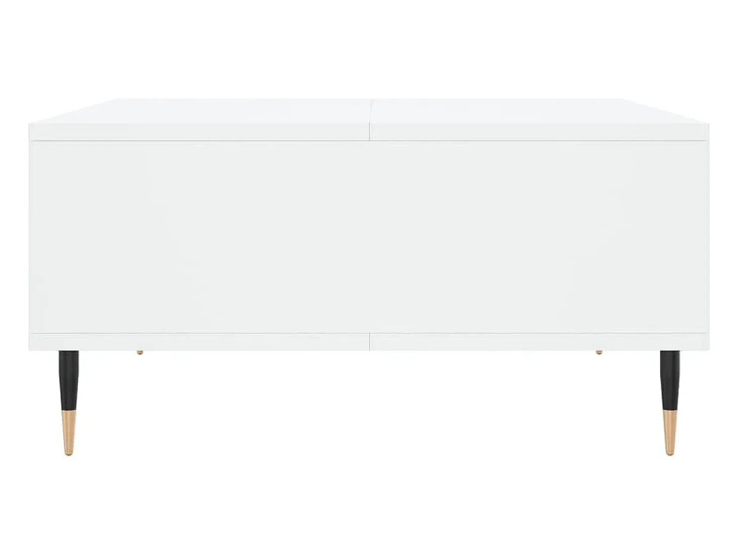 Mesa de centro madera de ingeniería blanco 60x60x30 cm