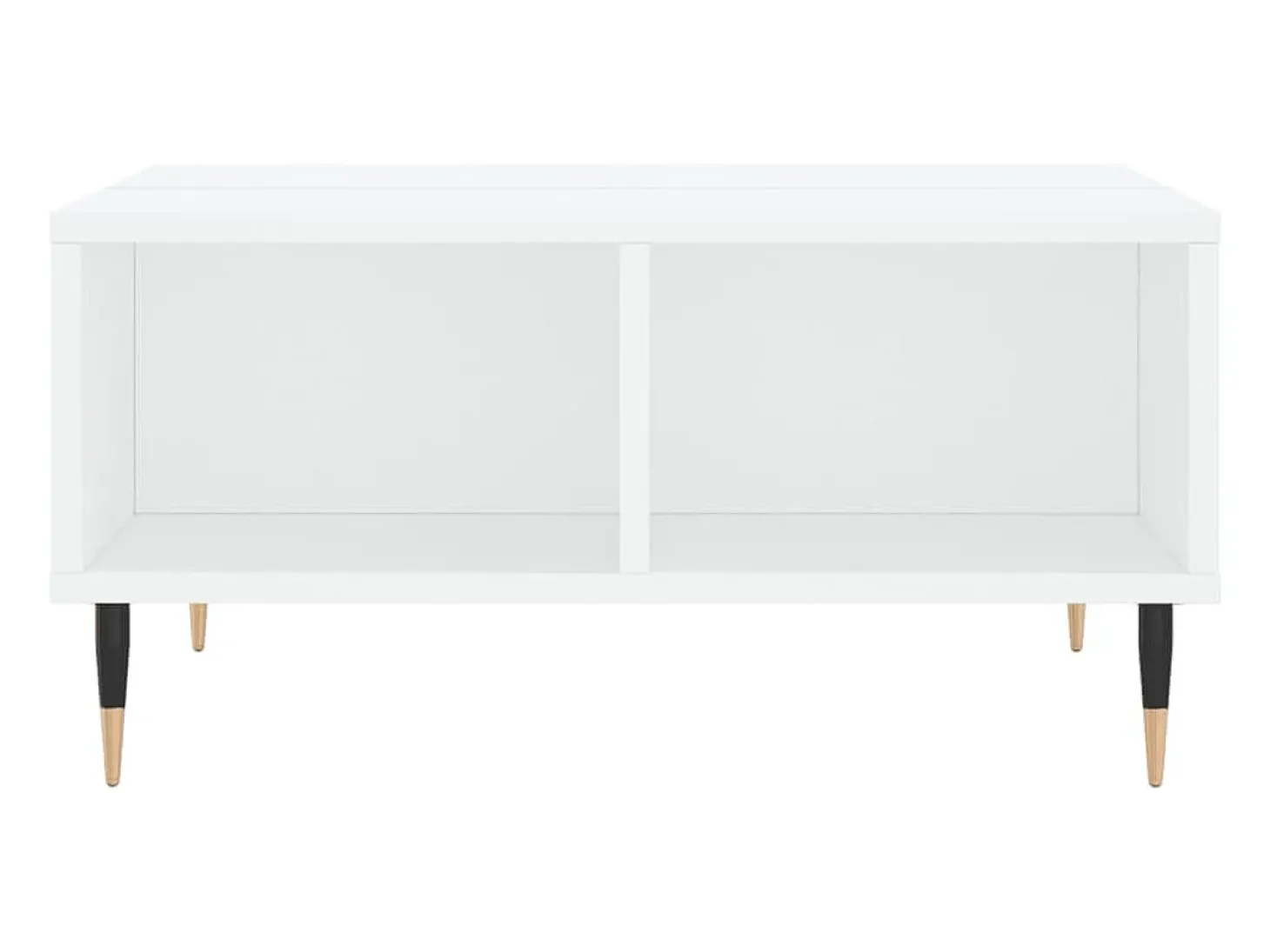 Mesa de centro madera de ingeniería blanco 60x60x30 cm