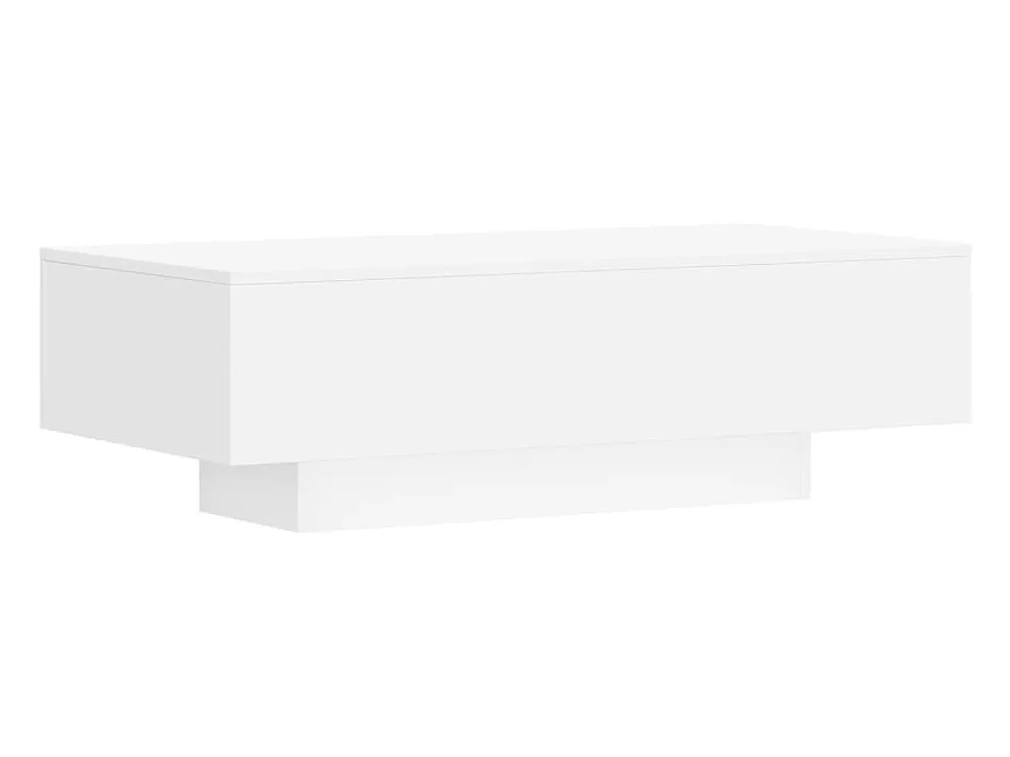 Mesa de centro madera de ingeniería blanco 100x49,5x31 cm
