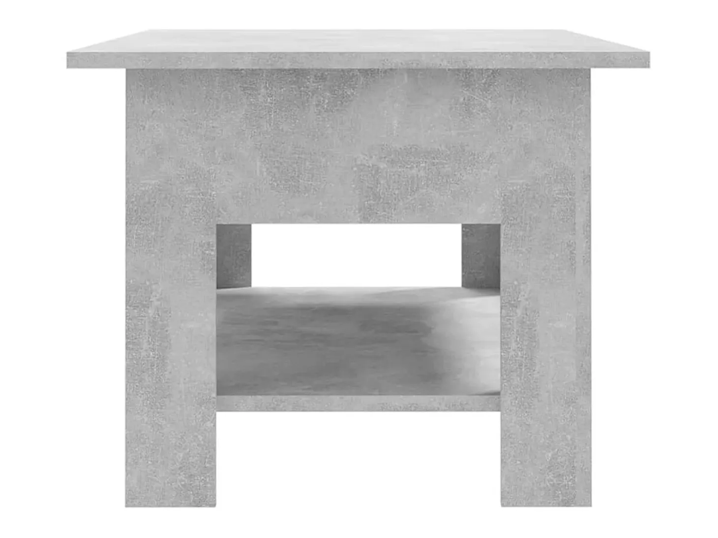 Mesa de centro madera de ingeniería gris hormigón 102x55x42 cm