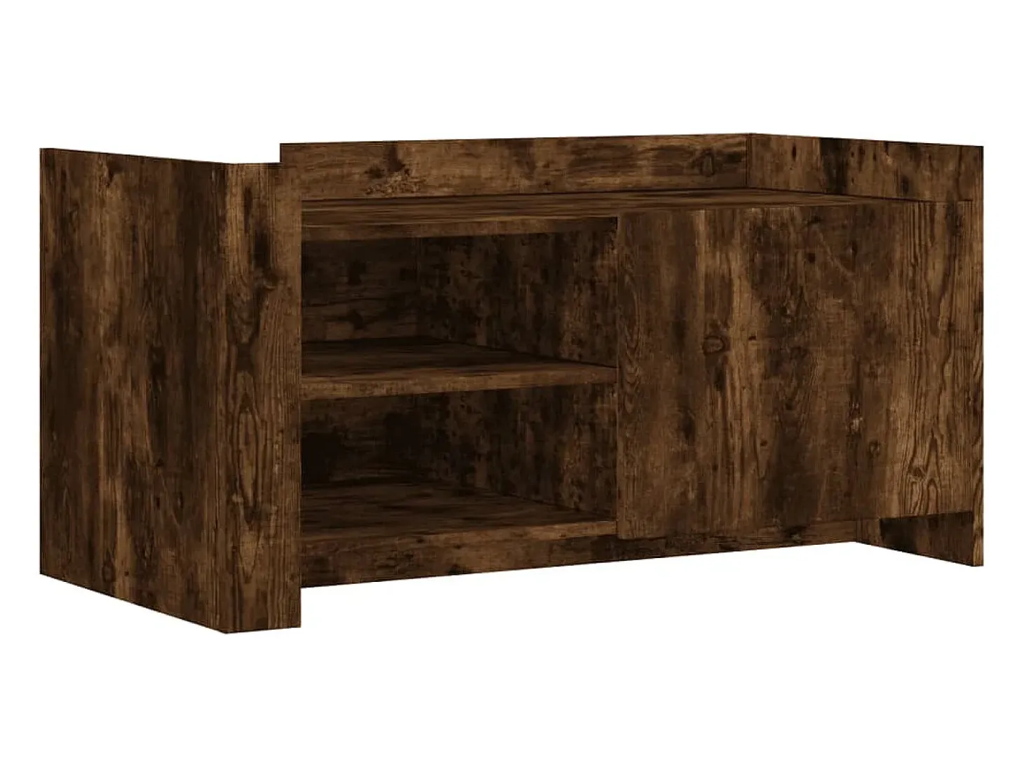 Mesa de centro madera de ingeniería roble ahumado 100x50x50 cm