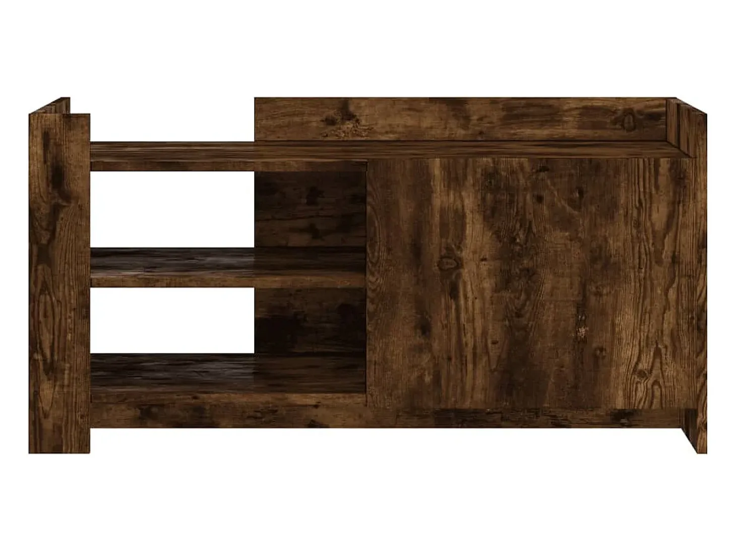 Mesa de centro madera de ingeniería roble ahumado 100x50x50 cm