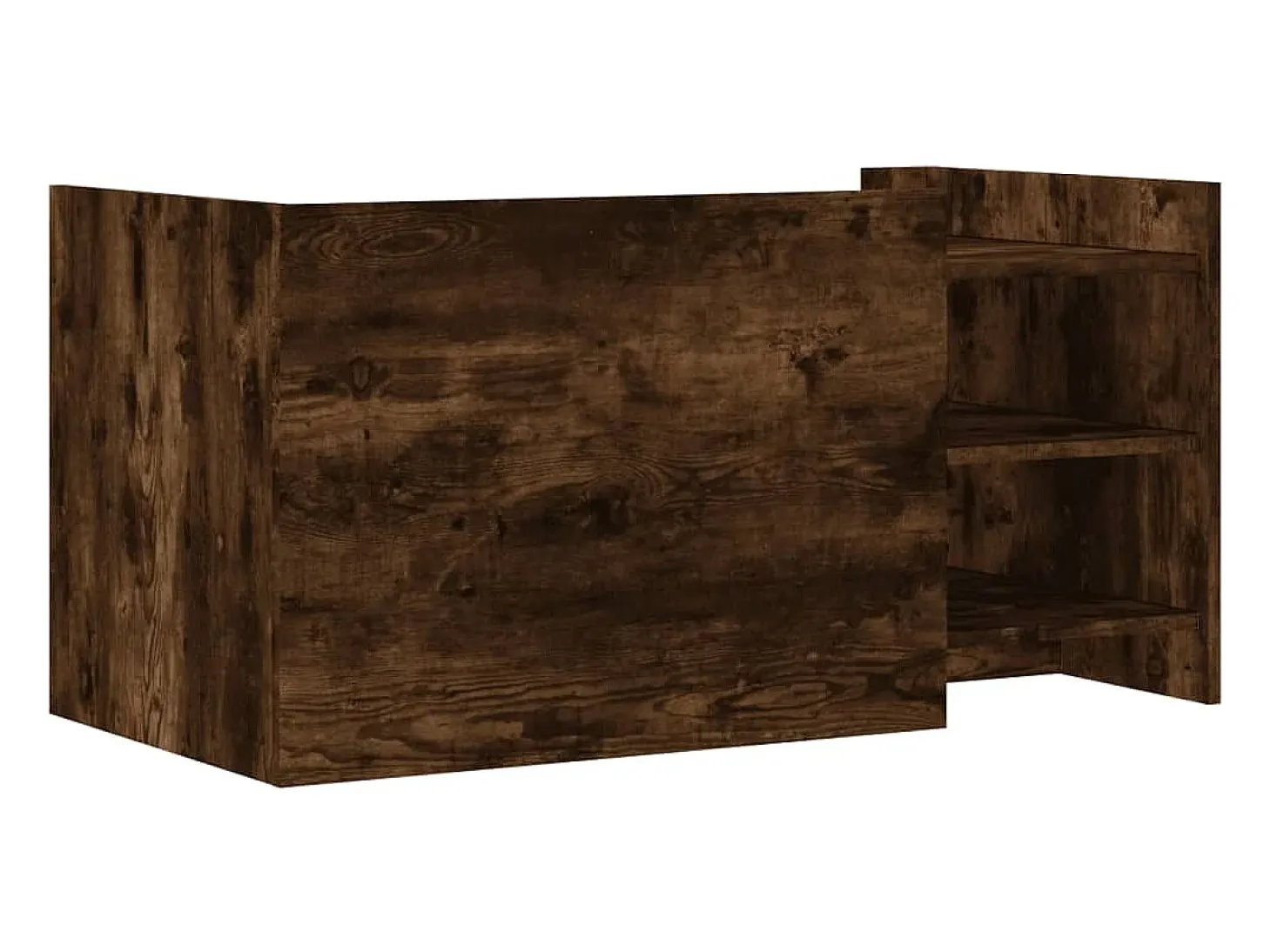 Mesa de centro madera de ingeniería roble ahumado 100x50x50 cm