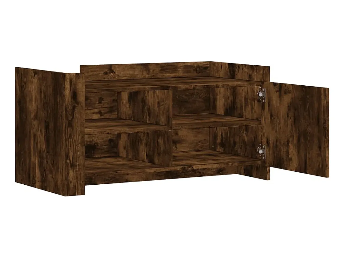 Mesa de centro madera de ingeniería roble ahumado 100x50x50 cm