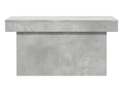 Mesa de centro madera de ingeniería gris hormigón 80x55x40 cm
