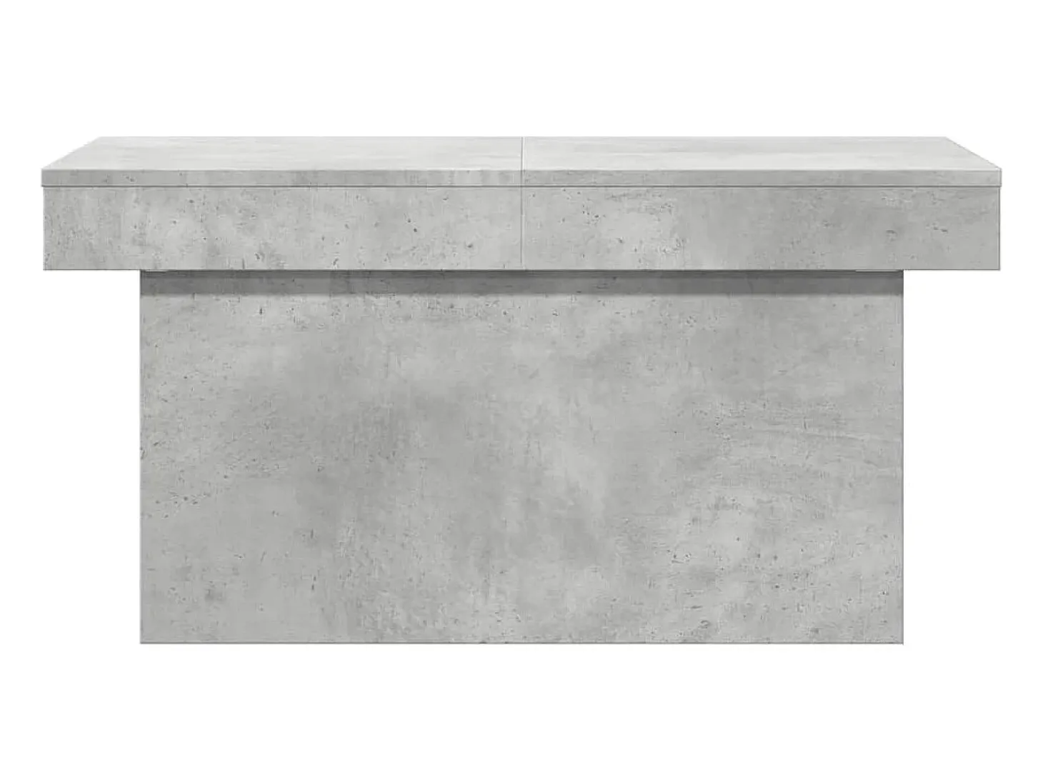 Mesa de centro madera de ingeniería gris hormigón 80x55x40 cm