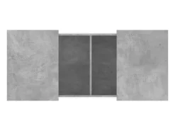 Mesa de centro madera de ingeniería gris hormigón 80x55x40 cm