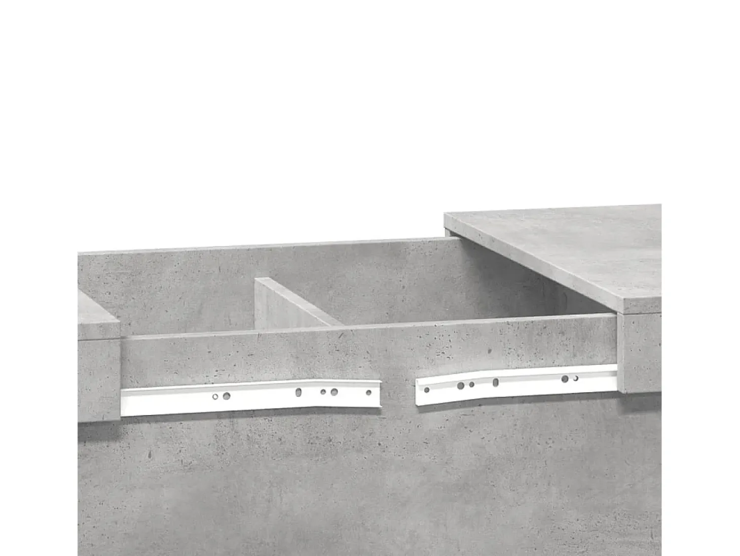 Mesa de centro madera de ingeniería gris hormigón 80x55x40 cm
