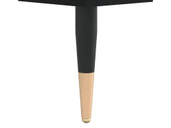 Mesa de centro madera de ingeniería negro 102x44,5x50 cm