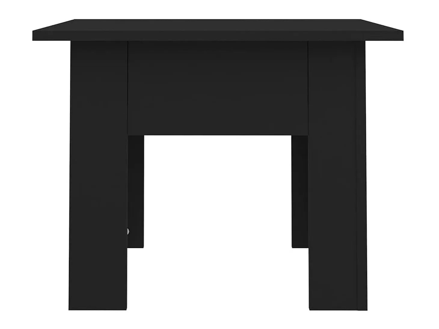 Mesa de centro madera de ingeniería negra 55x55x42 cm ES63373