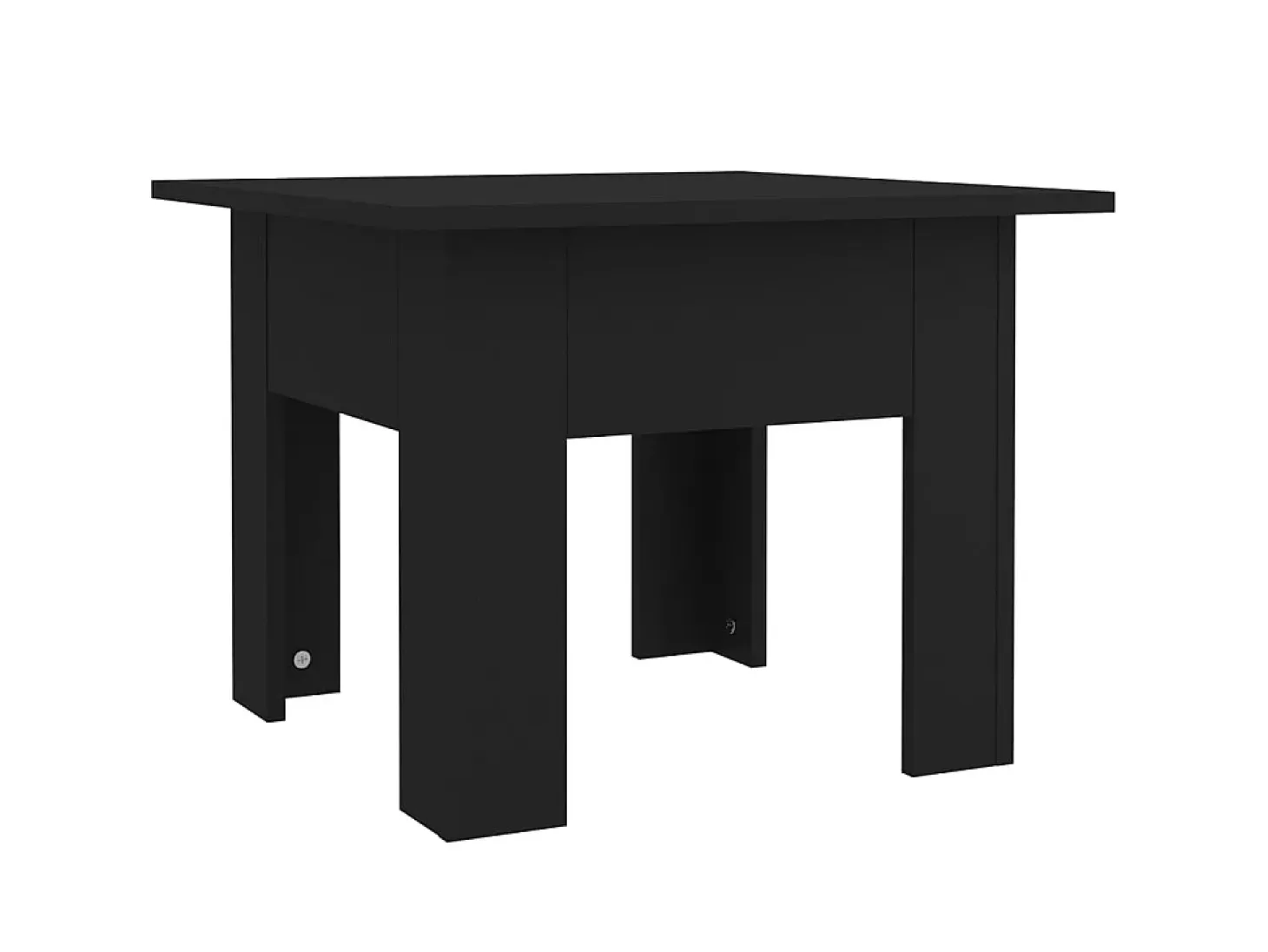 Mesa de centro madera de ingeniería negra 55x55x42 cm ES63373