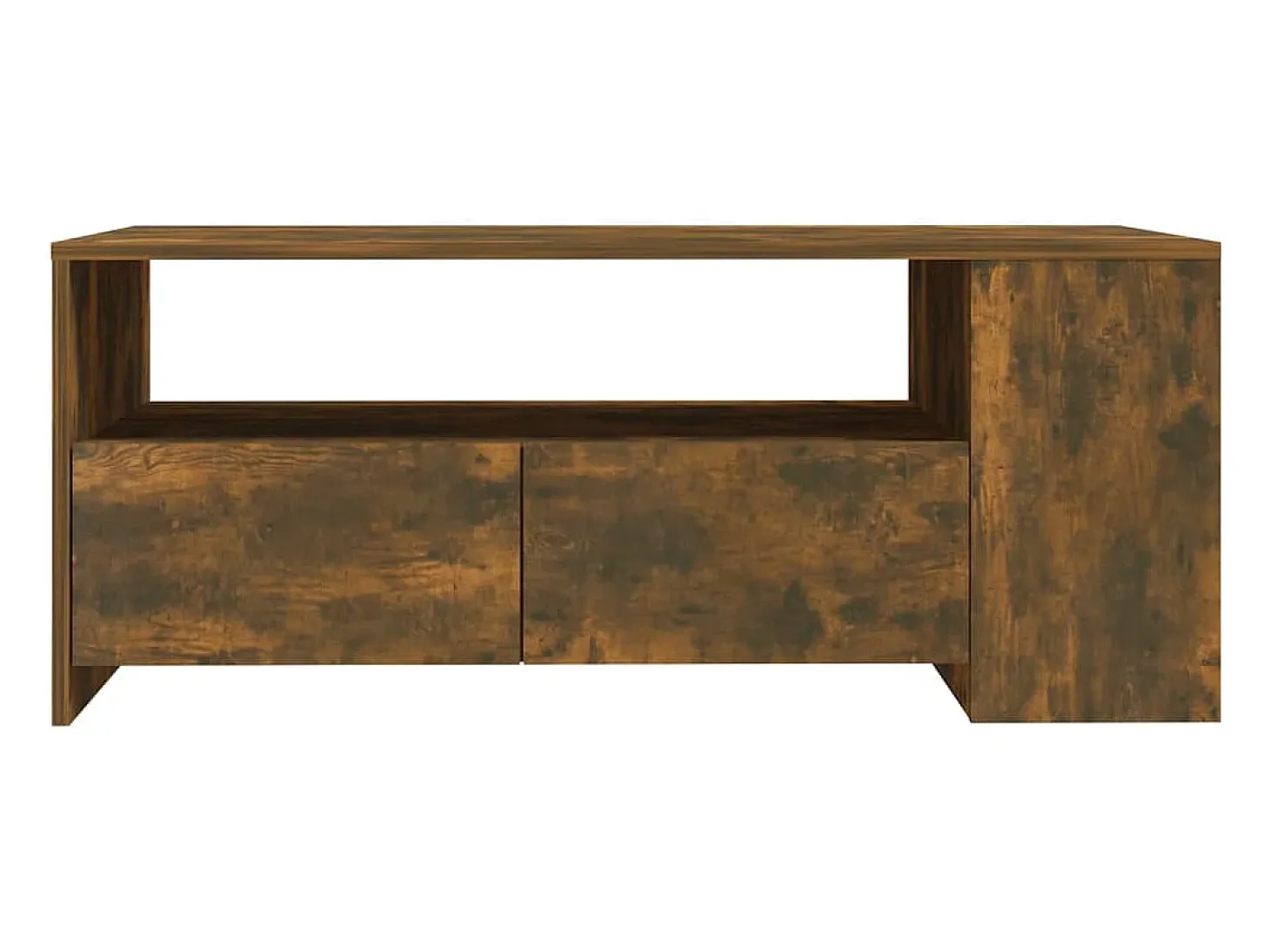 Mesa de centro madera de ingeniería roble ahumado 102x55x42 cm