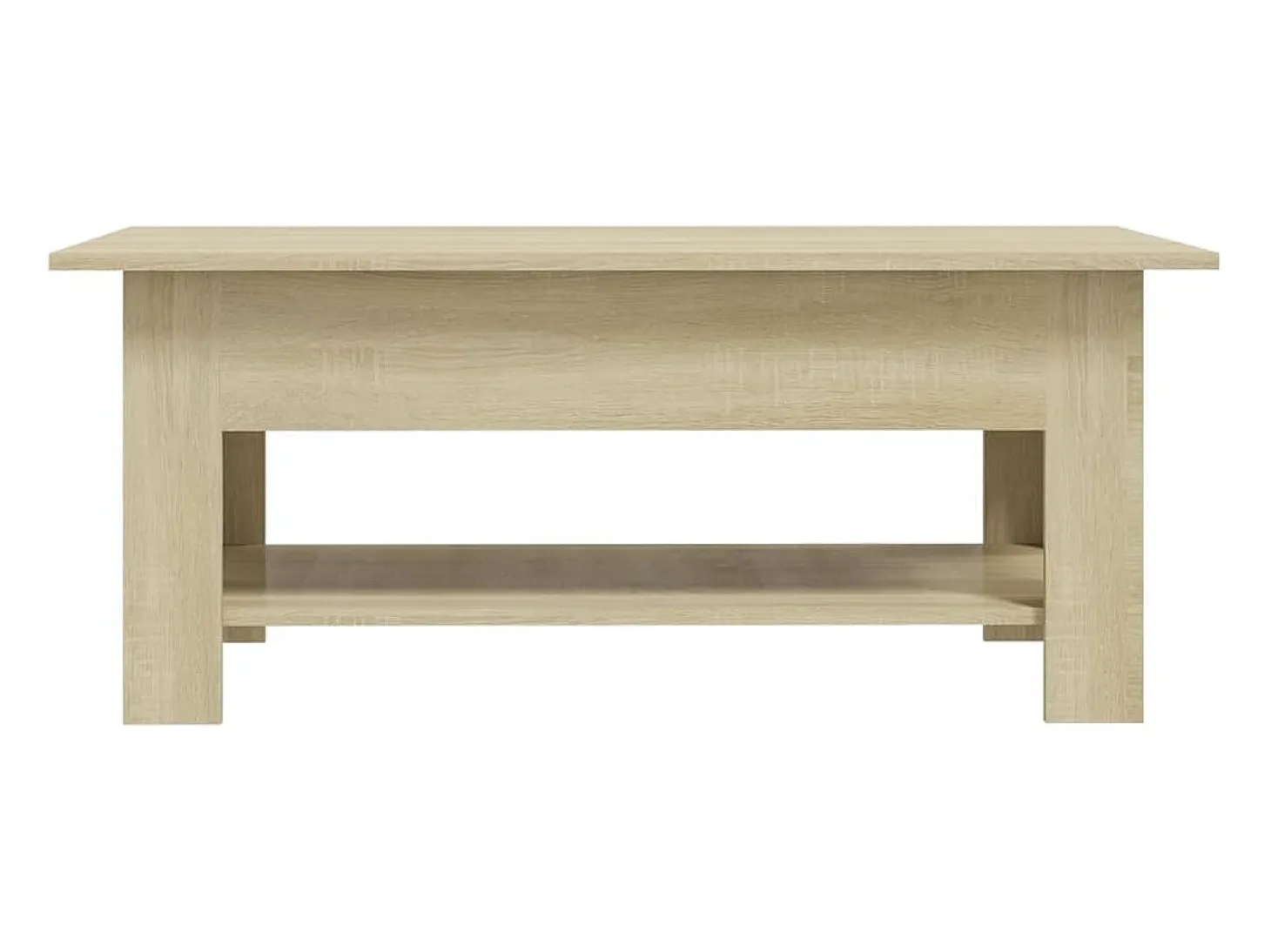 Mesa de centro madera de ingeniería roble Sonoma 102x55x42 cm
