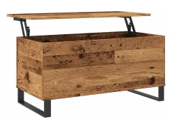 Mesa de centro madera de ingeniería envejecida 90x44,5x45 cm
