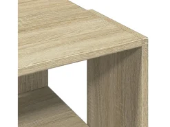 Mesa de centro madera de ingeniería roble Sonoma 89,5x48x30 cm