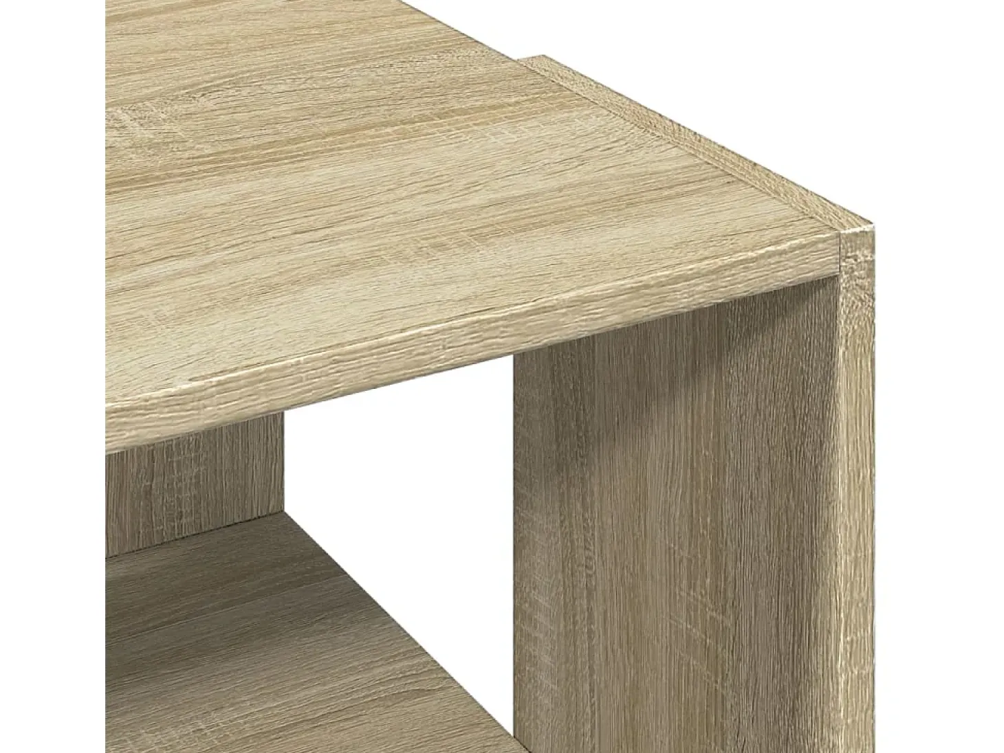 Mesa de centro madera de ingeniería roble Sonoma 89,5x48x30 cm