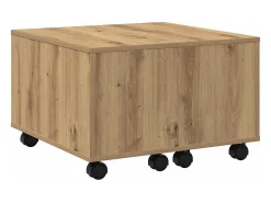 Mesa de centro madera de ingeniería roble artisan 60x60x38 cm