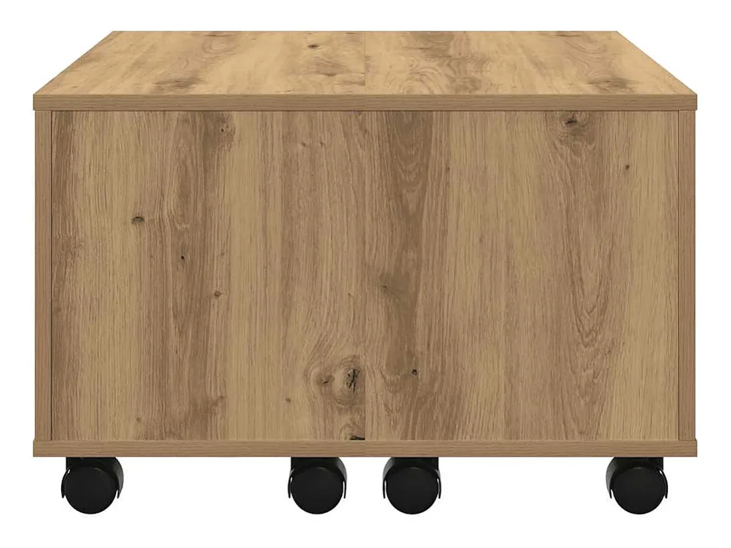 Mesa de centro madera de ingeniería roble artisan 60x60x38 cm