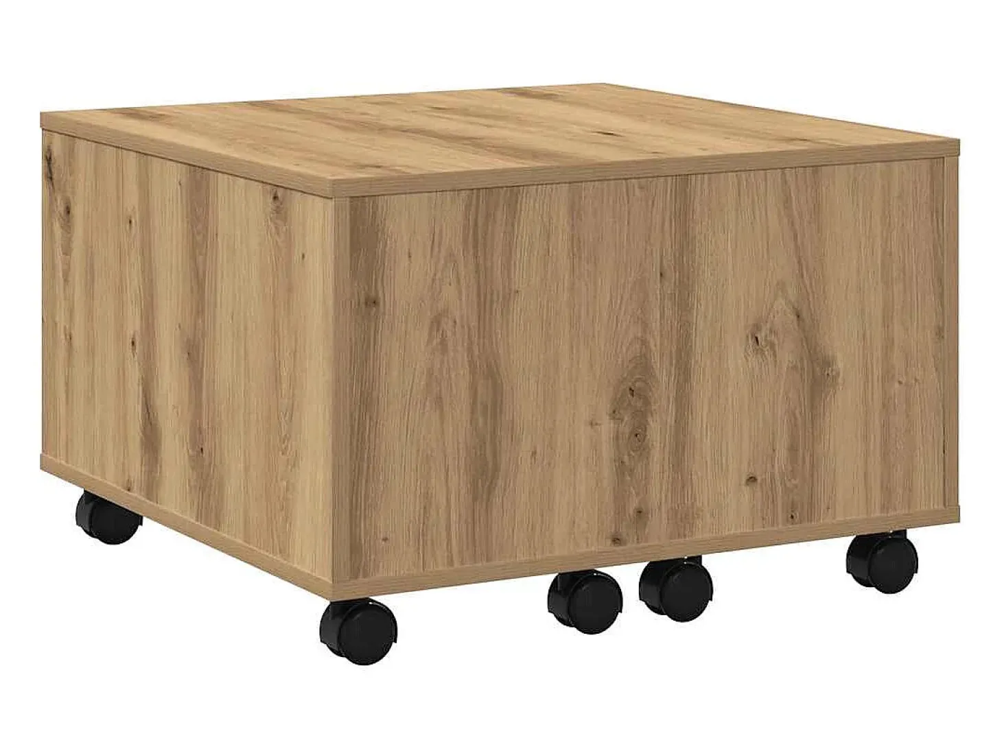 Mesa de centro madera de ingeniería roble artisan 60x60x38 cm