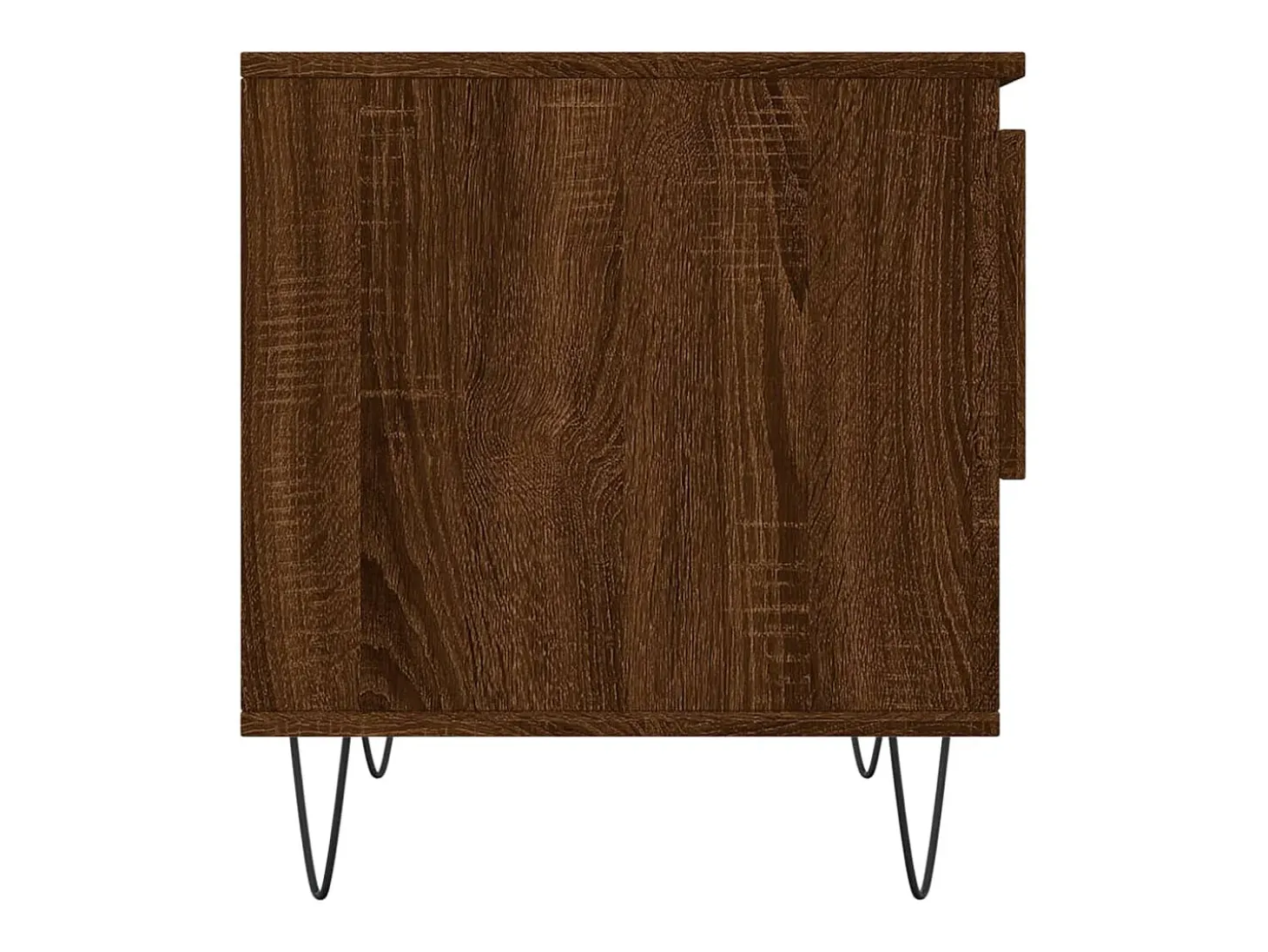 Mesa de centro madera de ingeniería roble marrón 50x46x50 cm