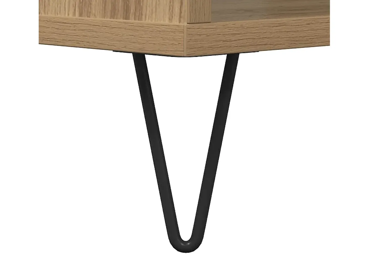 Mesa de centro madera de ingeniería roble artisan 90x49x45 cm