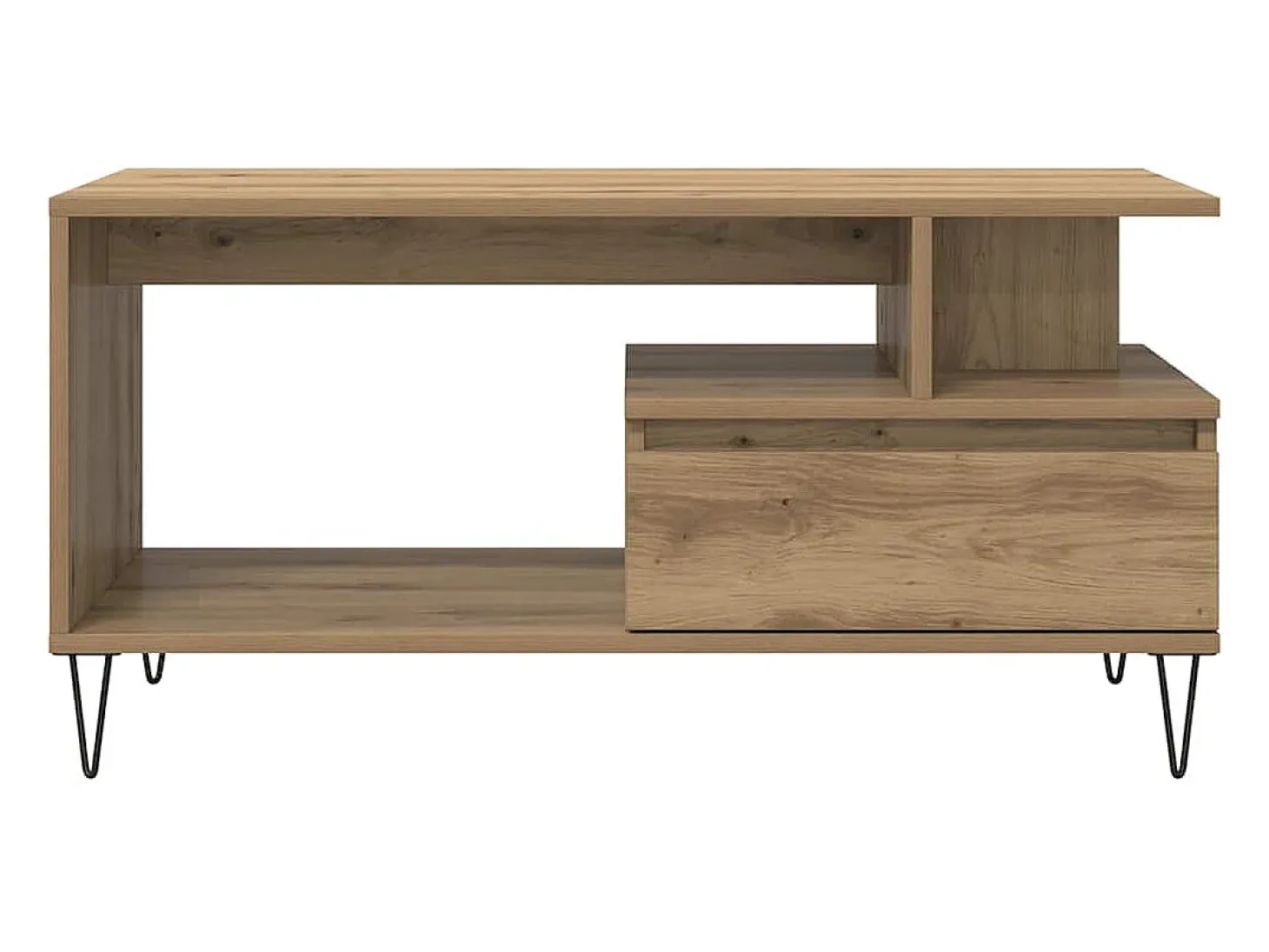 Mesa de centro madera de ingeniería roble artisan 90x49x45 cm
