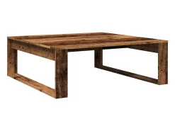 Mesa de centro madera de ingeniería envejecida 100x100x35 cm