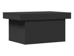 Mesa de centro madera de ingeniería negro 100x55x40 cm