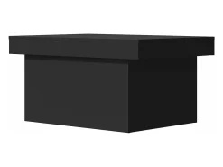 Mesa de centro madera de ingeniería negro 100x55x40 cm