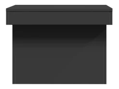 Mesa de centro madera de ingeniería negro 100x55x40 cm