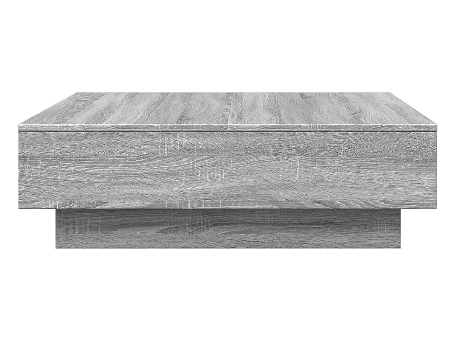 Mesa de centro madera de ingeniería gris Sonoma 90x90x28 cm