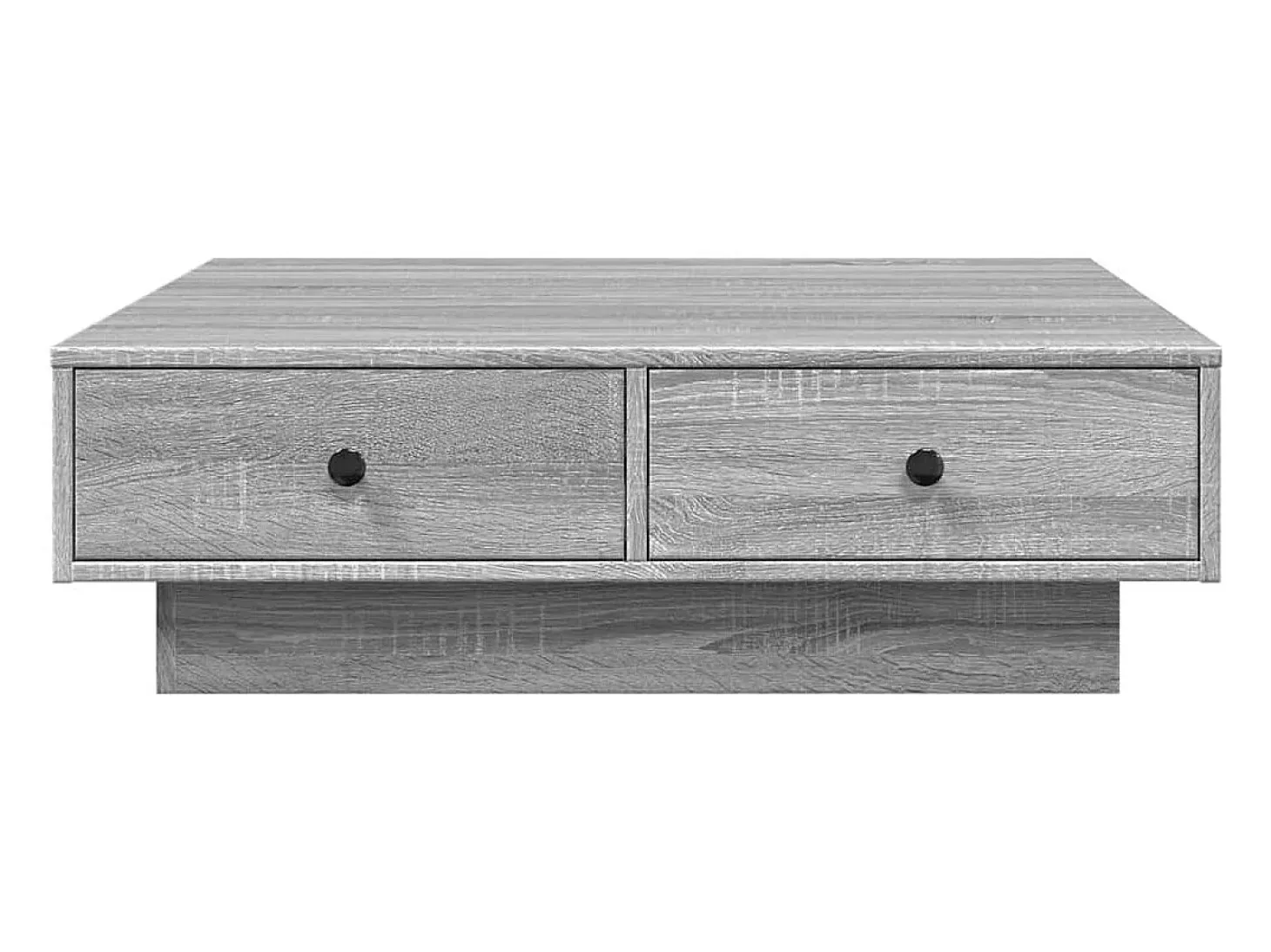 Mesa de centro madera de ingeniería gris Sonoma 90x90x28 cm