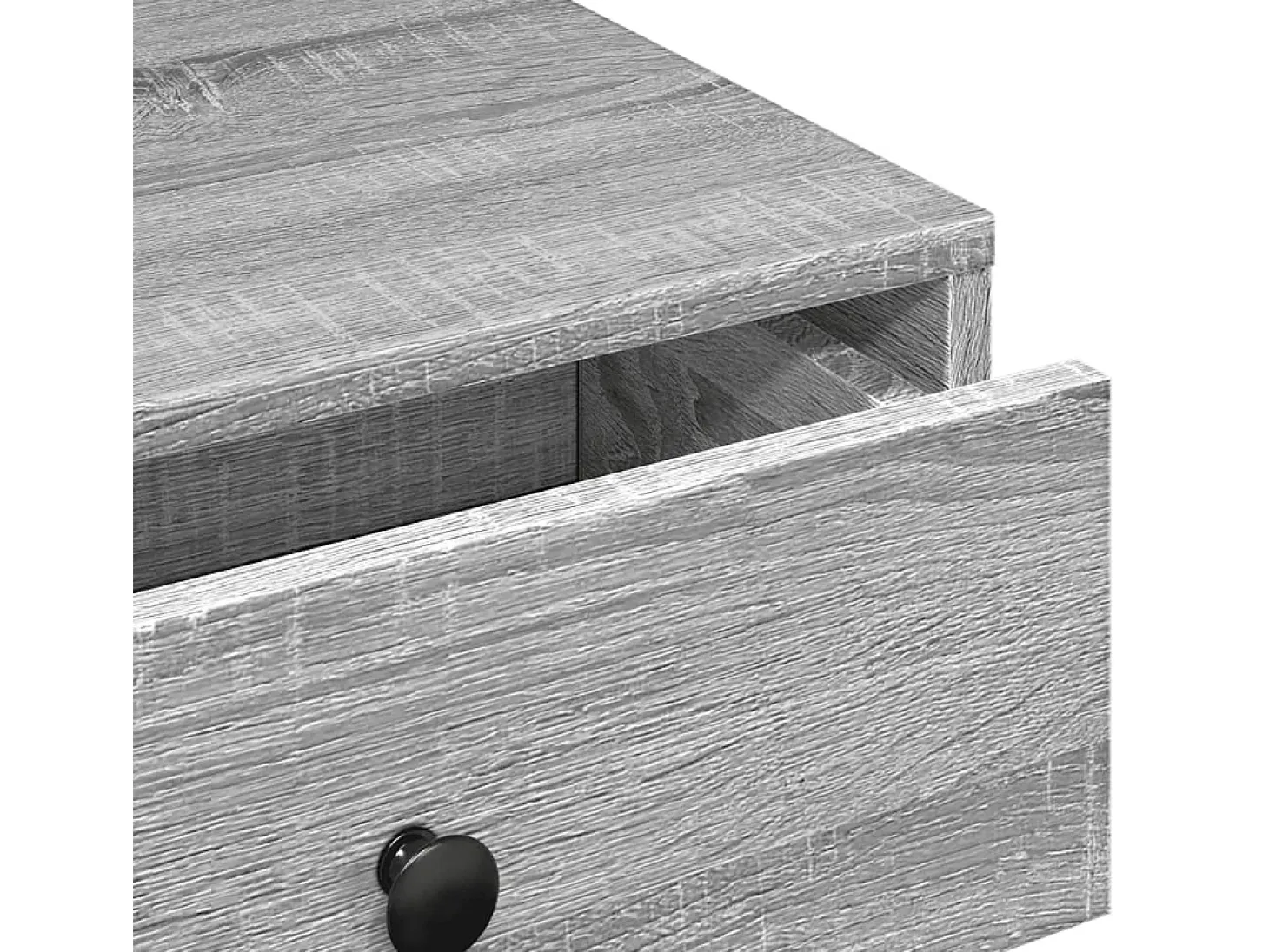 Mesa de centro madera de ingeniería gris Sonoma 90x90x28 cm