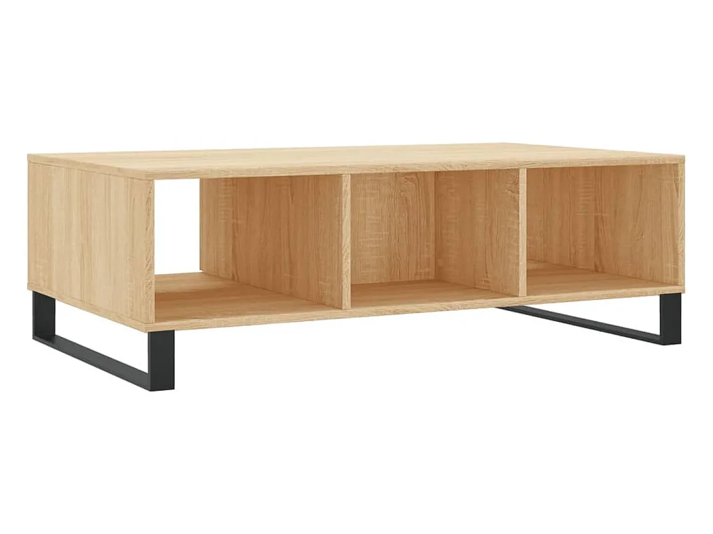 Mesa de centro madera de ingeniería roble Sonoma 104x60x35 cm