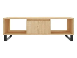 Mesa de centro madera de ingeniería roble Sonoma 104x60x35 cm