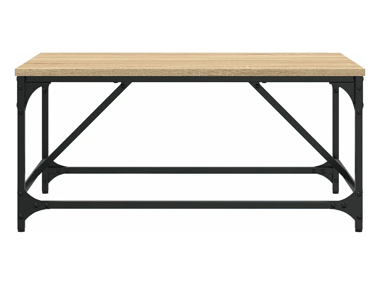 Mesa de centro madera de ingeniería roble Sonoma 75x50x35 cm