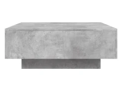 Mesa de centro madera de ingeniería gris hormigón 80x80x31 cm