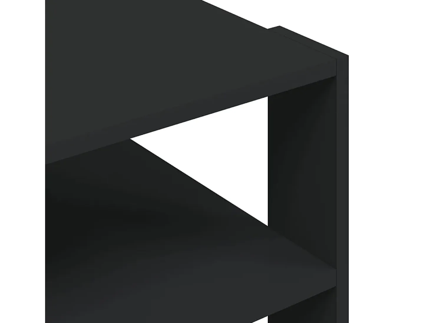 Mesa de centro madera de ingeniería negro 59,5x59,5x40 cm