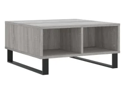 Mesa de centro madera de ingeniería gris Sonoma 60x60x30 cm