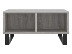 Mesa de centro madera de ingeniería gris Sonoma 60x60x30 cm