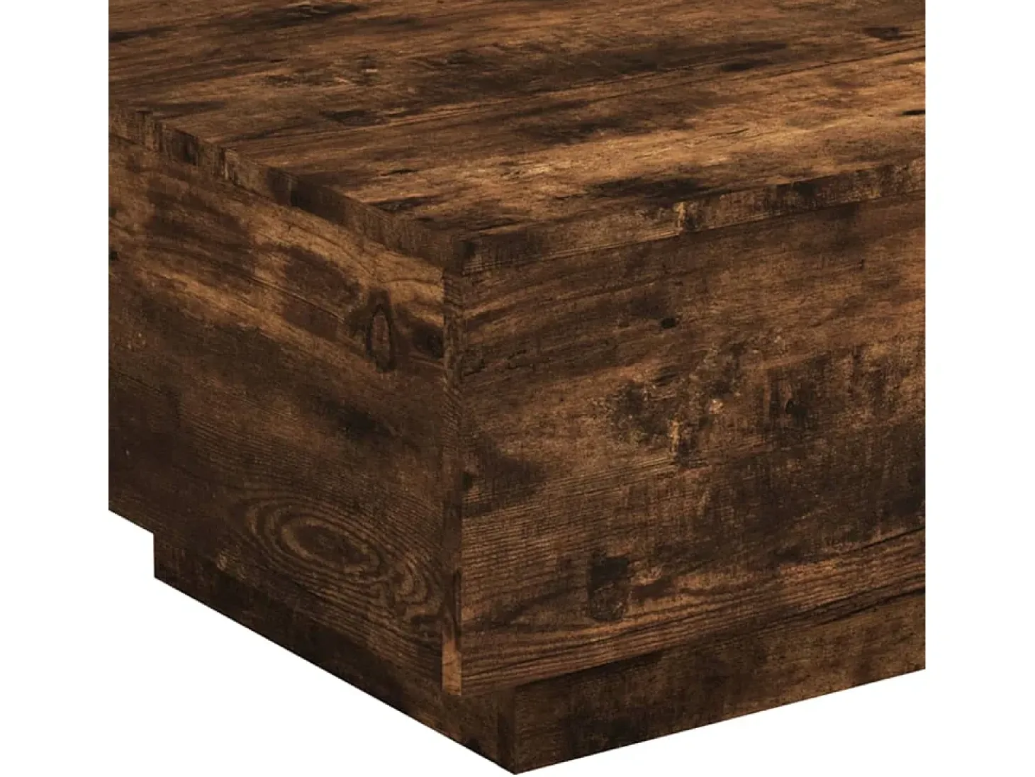 Mesa de centro madera de ingeniería roble ahumado 55x55x31 cm