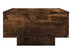 Mesa de centro madera de ingeniería roble ahumado 55x55x31 cm