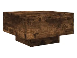 Mesa de centro madera de ingeniería roble ahumado 55x55x31 cm