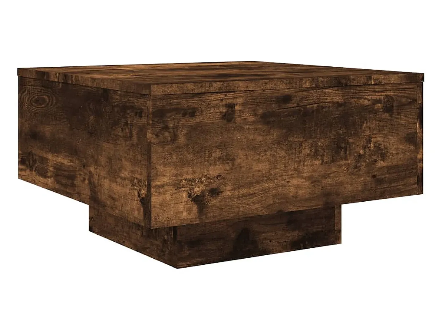 Mesa de centro madera de ingeniería roble ahumado 55x55x31 cm