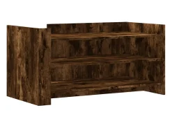 Mesa de centro madera de ingeniería roble ahumado 100x50x50 cm